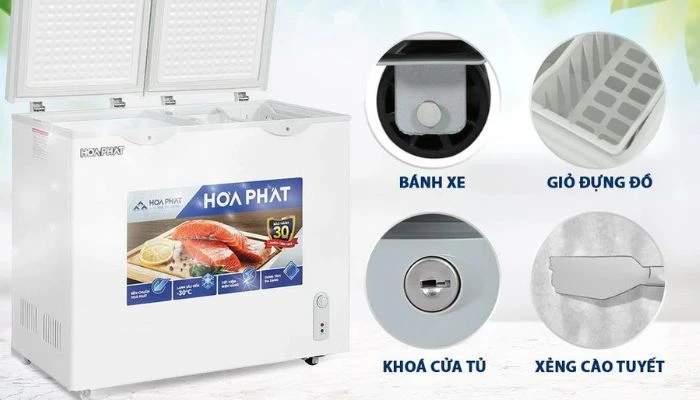 Tủ Đông Hòa Phát 205 Lít HPF BD6205 / HCF 506S2Đ2